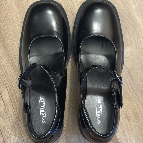 Seychelles Black Platform Mary Jane Shoes - Picture 4 of 5